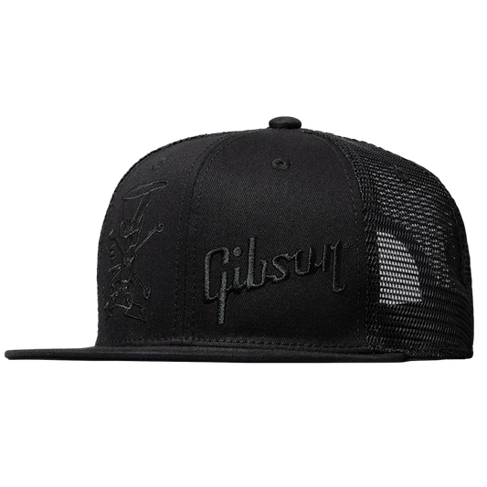 Gibson Slash 'Skully' Trucker Hat, All-Black