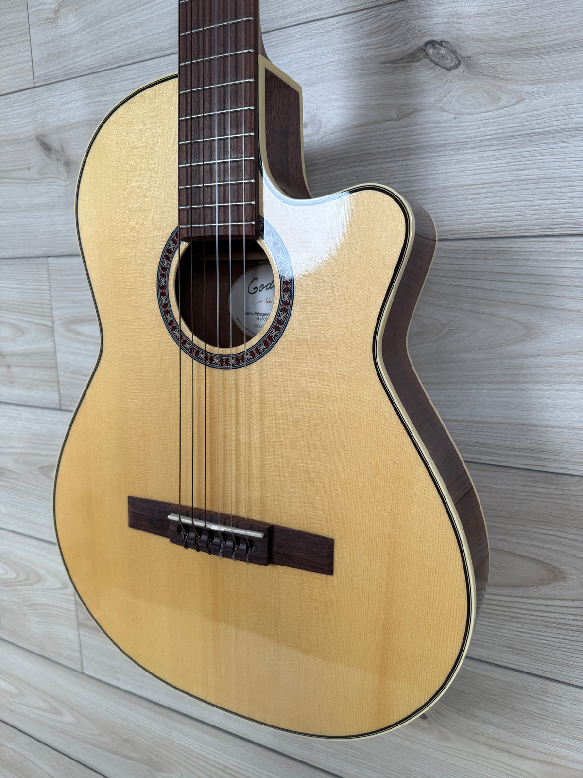 Godin Arena Mahogany Cutaway Clasica II Acoustic Guitar Natural - 0131