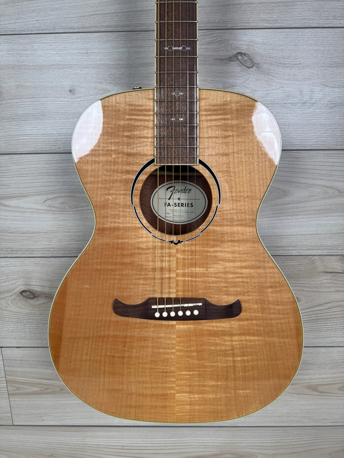Fender FA-235E Concert Acoustic-Electric Guitar  Natural - #8549