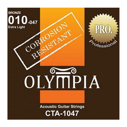 Olympia CTA1047 Accoustic Guitar Strings 010-047 - Extra Light - CBN Music Warehouse