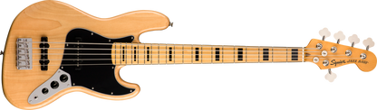 Squier Classic Vibe '70s Jazz Bass V, Maple Fingerboard, Natural - CBN Music Warehouse