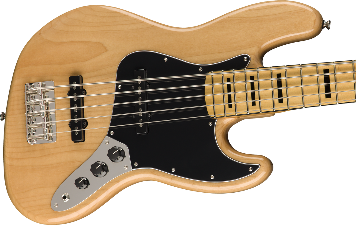 Squier Classic Vibe '70s Jazz Bass V, Maple Fingerboard, Natural - CBN Music Warehouse
