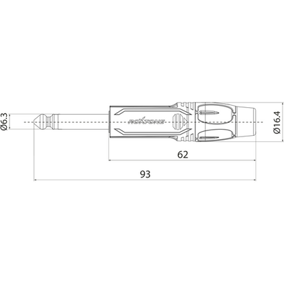 Roxtone DGJJ100L3 3M / 9.84ft. Instrument Cable