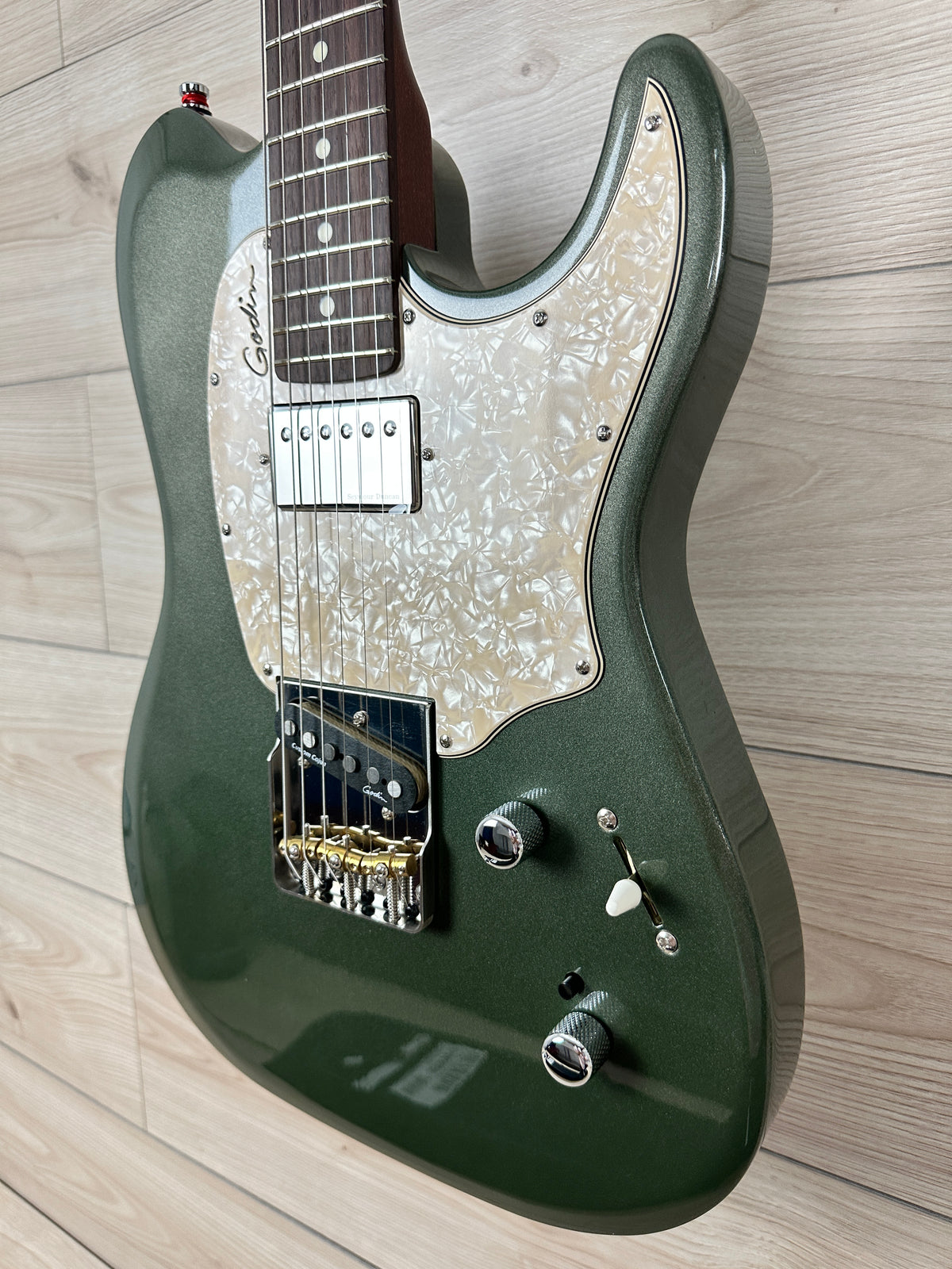 Godin Stadium 59 Desert Green RN Green Electric Guitar - CBN Music Warehouse