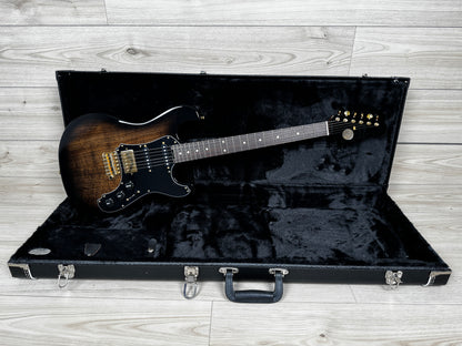 Veritas Custom Portlander Double Cut Electric Guitar, Grizzly Burst