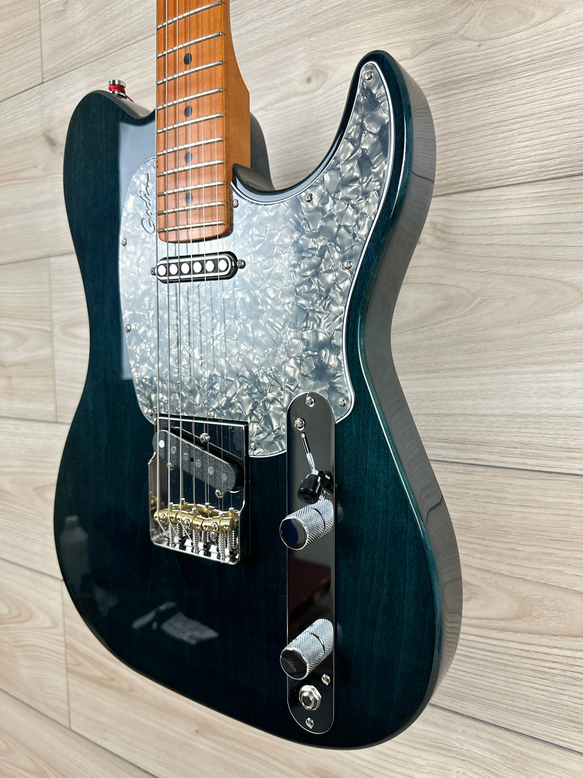 Godin Stadium Pro Electric Guitar - Pacifik Blue with Maple Fretboard - CBN Music Warehouse