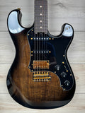 Veritas Custom Portlander Double Cut Electric Guitar, Grizzly Burst