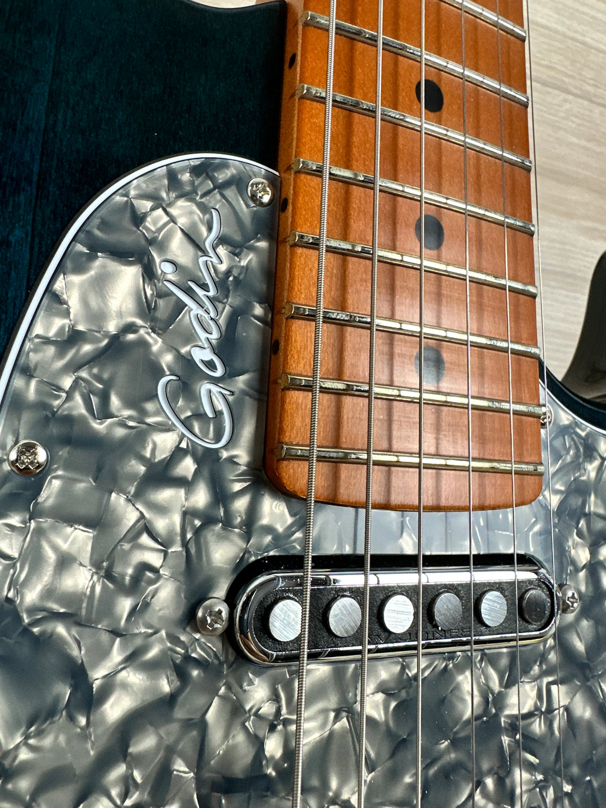 Godin Stadium Pro Electric Guitar - Pacifik Blue with Maple Fretboard - CBN Music Warehouse