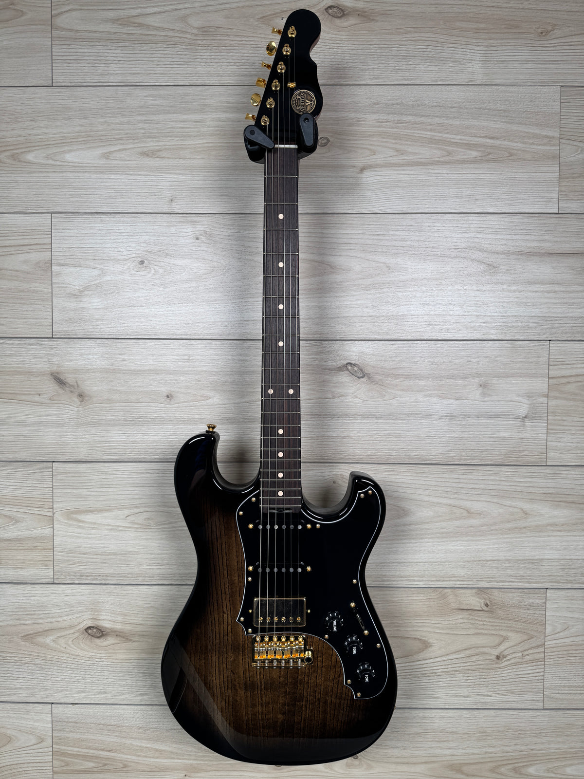 Veritas Custom Portlander Double Cut Electric Guitar, Grizzly Burst