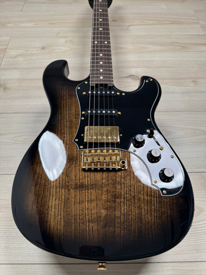 Veritas Custom Portlander Double Cut Electric Guitar, Grizzly Burst
