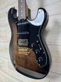 Veritas Custom Portlander Double Cut Electric Guitar, Grizzly Burst