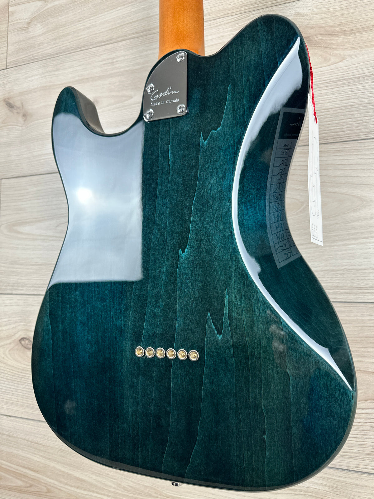 Godin Stadium Pro Electric Guitar - Pacifik Blue with Maple Fretboard - CBN Music Warehouse