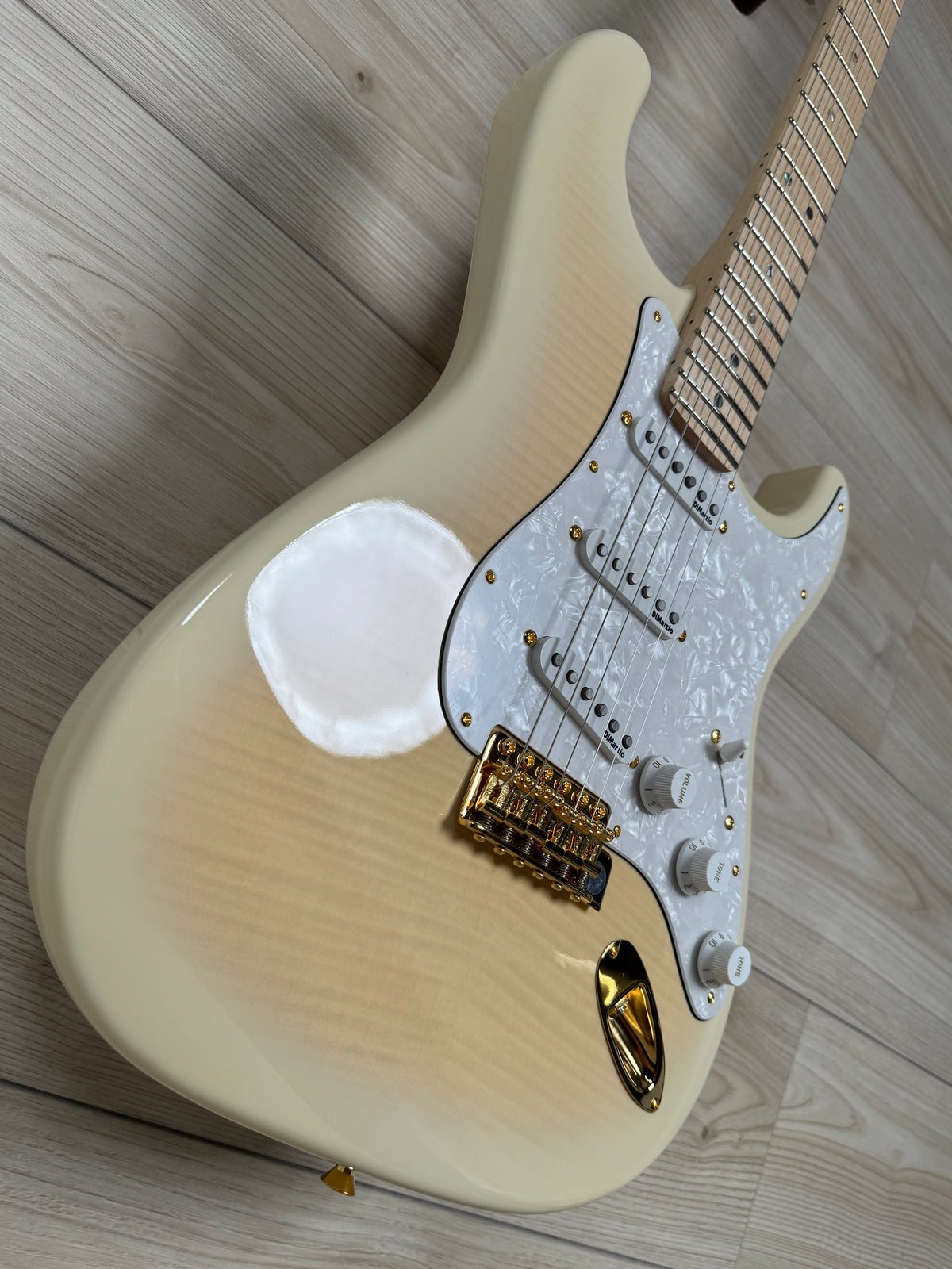 Fender Richie Kotzen Signature Stratocaster Electric Guitar, Transparent White Burst - #7362