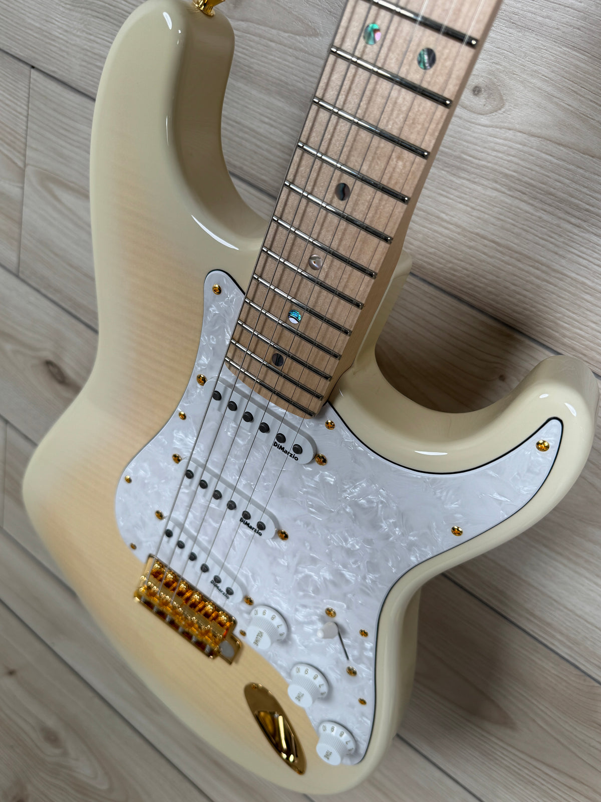 Fender Richie Kotzen Signature Stratocaster Electric Guitar, Transparent White Burst - #7362