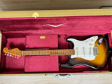 Fender Custom Shop 2023 Limited Edition Roasted '50s Strat® DLX Closet Classic, 1-Piece 4A Roasted Flame Maple, Wide-Fade Aged Chocolate 2-Color Sunburst