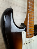 Fender Custom Shop 2023 Limited Edition Roasted '50s Strat® DLX Closet Classic, 1-Piece 4A Roasted Flame Maple, Wide-Fade Aged Chocolate 2-Color Sunburst