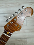 Fender Custom Shop 2023 Limited Edition Roasted '50s Strat® DLX Closet Classic, 1-Piece 4A Roasted Flame Maple, Wide-Fade Aged Chocolate 2-Color Sunburst