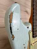Fender Custom Shop Ltd 1961 Stratocaster Super Heavy Relic, Aged Sonic Blue over 3-Color Sunburst #7075
