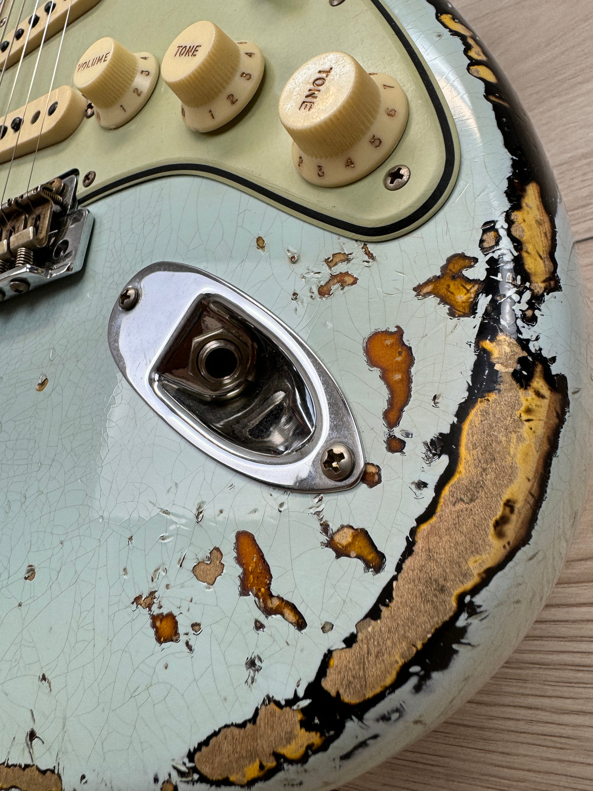 Fender Custom Shop Ltd 1961 Stratocaster Super Heavy Relic, Aged Sonic Blue over 3-Color Sunburst #7075