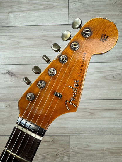 Fender Custom Shop Ltd 1961 Stratocaster Super Heavy Relic, Aged Sonic Blue over 3-Color Sunburst #7075