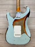 Fender Custom Shop Ltd 1961 Stratocaster Super Heavy Relic, Aged Sonic Blue over 3-Color Sunburst #7075