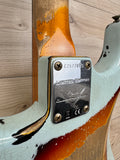 Fender Custom Shop Ltd 1961 Stratocaster Super Heavy Relic, Aged Sonic Blue over 3-Color Sunburst #7075