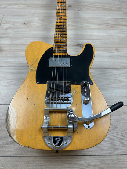 Fender Custom Shop Limited Edition CuNiFe Tele Heavy Relic Aged Butterscotch Blonde - CZ575954