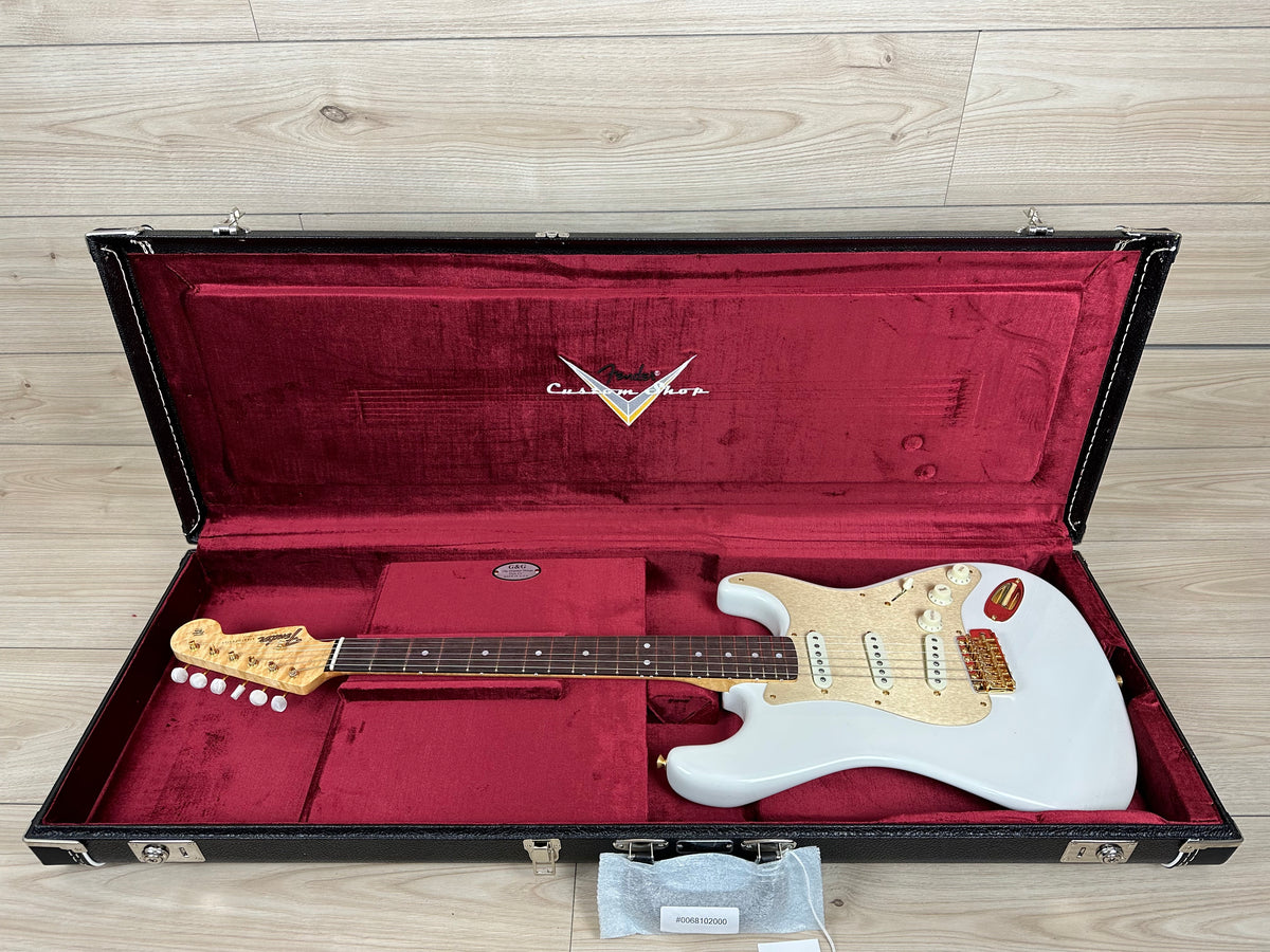 Fender Custom Shop Limited Edition 75th Anniversary Stratocaster NOS Guitar, Rosewood Fingerboard, Diamond White Pearl - CBN Music Warehouse