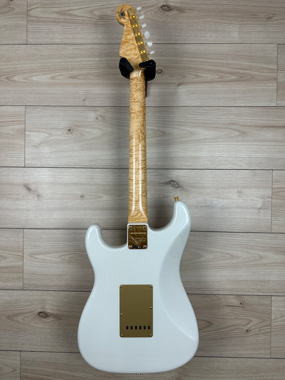 Fender Custom Shop Limited Edition 75th Anniversary Stratocaster NOS Guitar, Rosewood Fingerboard, Diamond White Pearl - CBN Music Warehouse