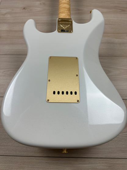 Fender Custom Shop Limited Edition 75th Anniversary Stratocaster NOS Guitar, Rosewood Fingerboard, Diamond White Pearl - CBN Music Warehouse