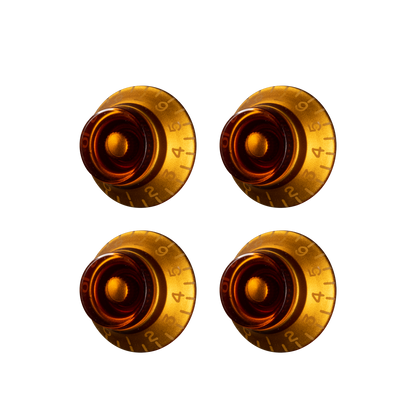 Gibson Accessories Top Hat Knobs 4-pack - Vintage Amber - CBN Music Warehouse