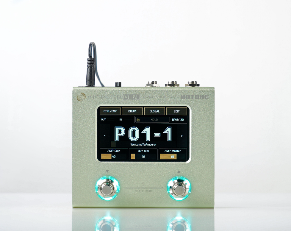 Hotone Ampero Mini Guitar Amp Modeler & Effects Processor Pedal, Matcha - CBN Music Warehouse