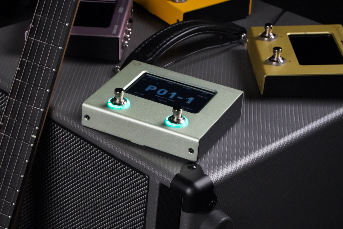 Hotone Ampero Mini Guitar Amp Modeler & Effects Processor Pedal, Matcha - CBN Music Warehouse