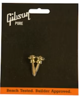 Gibson Accessories Strap Buttons 2-pack - Brass