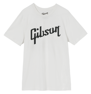 Gibson Logo Shirt white T-Shirt - Large - CBN Music Warehouse