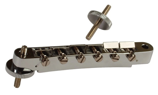 Gibson Accessories ABR-1 Tune-O-Matic Bridge with Full Assembly - Nickel - CBN Music Warehouse