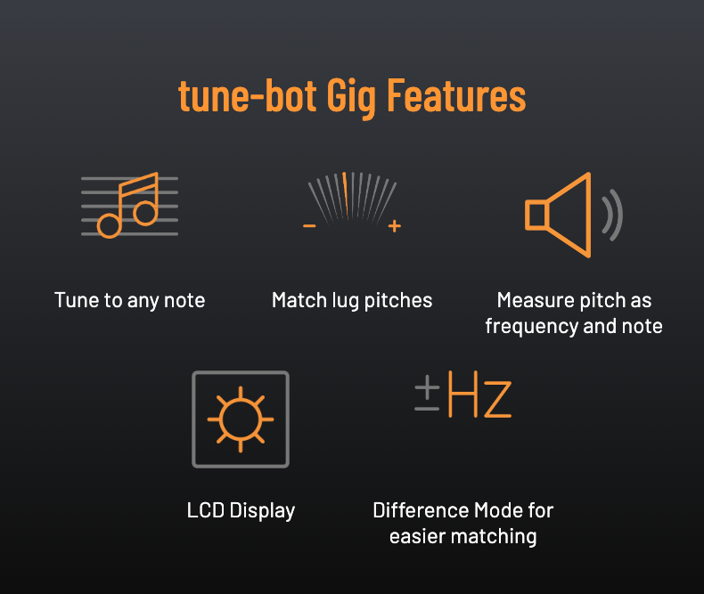 Overtone Labs Tune-bot Gig Digital Drum Tuner - CBN Music Warehouse