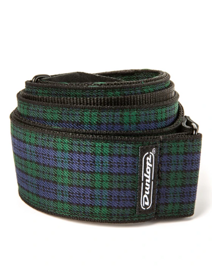 Dunlop Jacquard Guitar Strap - Black Watch Plaid