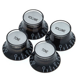 Gibson top hat knobs w/ silver metal insert - CBN Music Warehouse