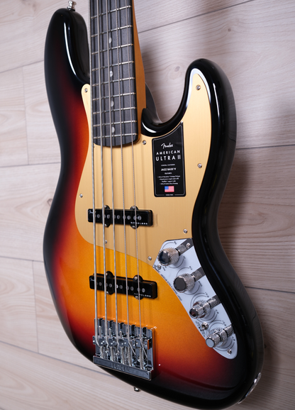 Fender American Ultra II Jazz Bass V 5 strings Bass, Ultraburst #6576