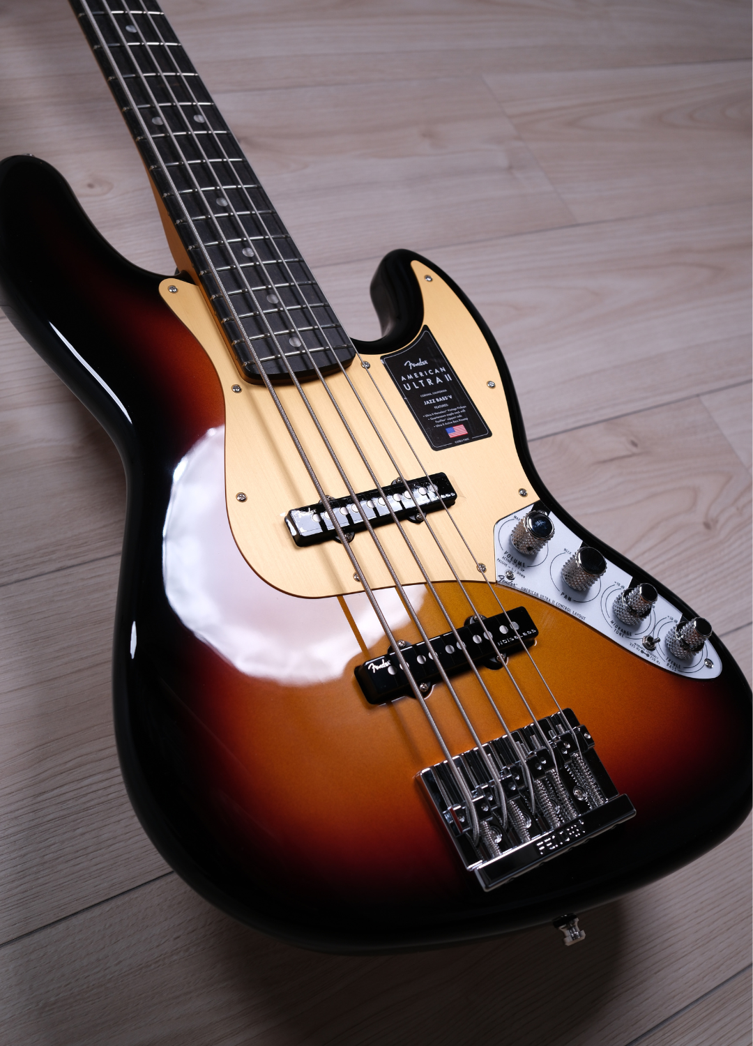 Fender American Ultra II Jazz Bass V 5 strings Bass, Ultraburst #6576
