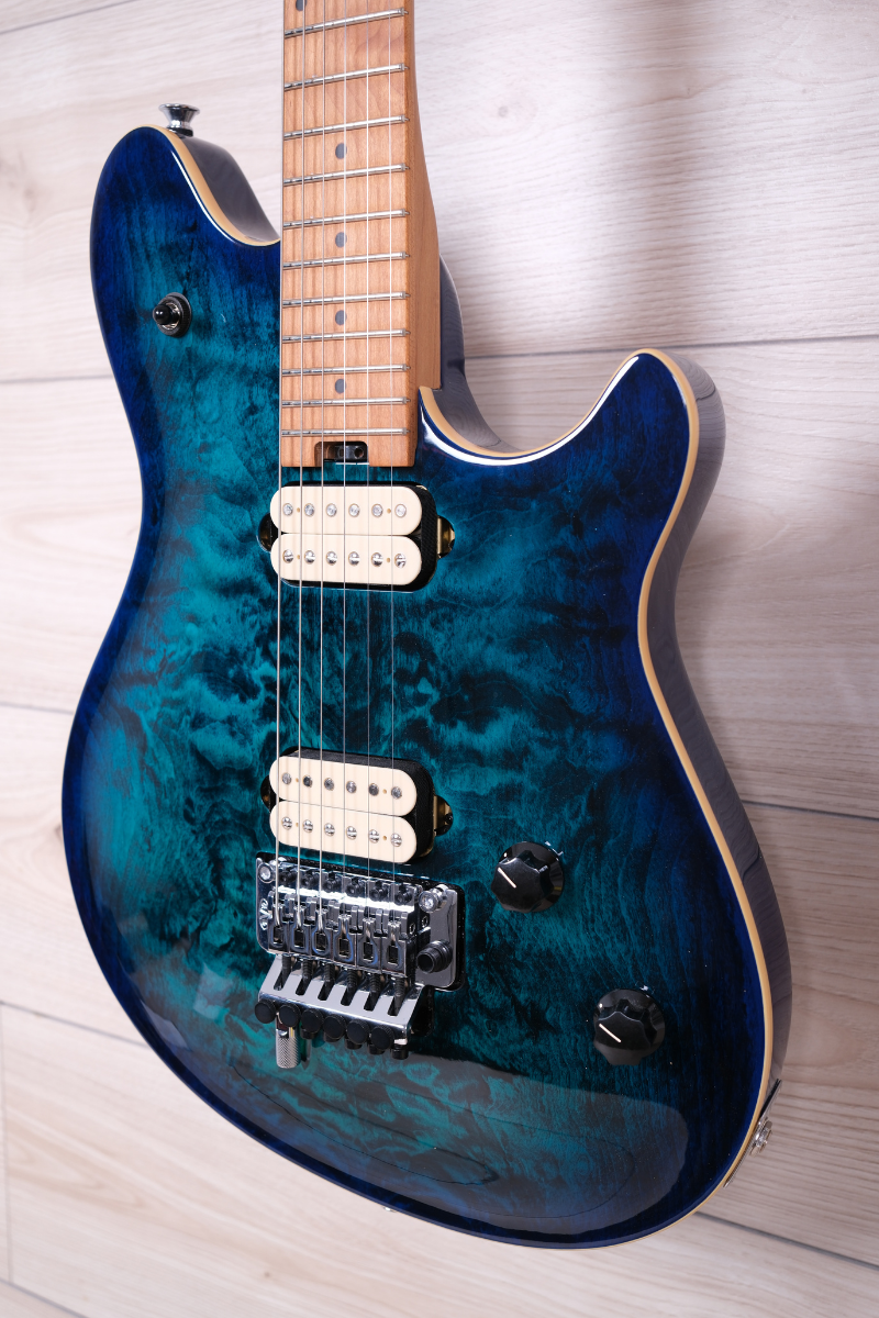 EVH Wolfgang Special QM, Baked Maple Fingerboard, Chlorine Burst