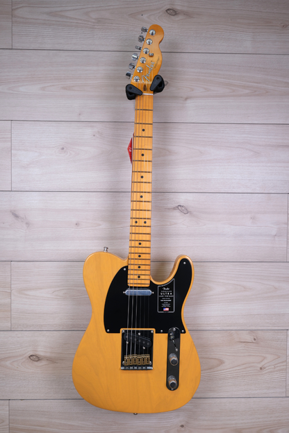 Fender American Ultra Luxe Vintage '50s Telecaster Electric Guitar, Butterscotch Blonde #8788