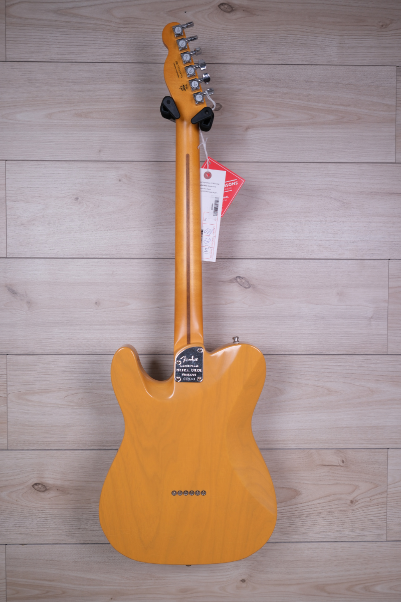 Fender American Ultra Luxe Vintage '50s Telecaster Electric Guitar, Butterscotch Blonde #8788