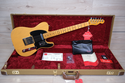 Fender American Ultra Luxe Vintage '50s Telecaster Electric Guitar, Butterscotch Blonde #8788