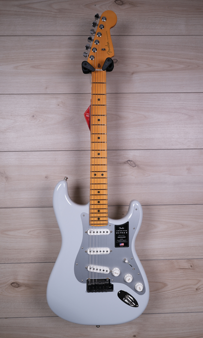 Fender American Ultra II Stratocaster Maple Fingerboard Electric Guitar, Avalanche #4427