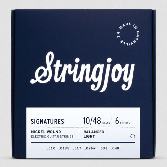 Stringjoy Signature Balanced Light Gauge (10-48) Electric Guitar Strings - CBN Music Warehouse