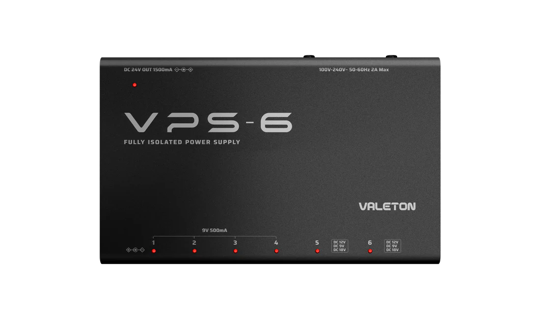 Valeton VPS-6 Fully Isolated Guitar Bass Effects Power Supply - CBN Music Warehouse