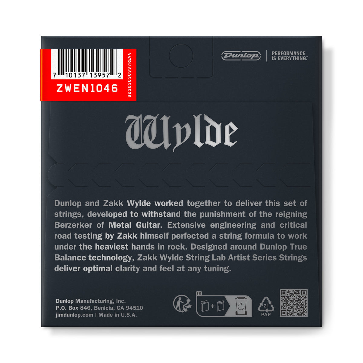 Dunlop Zakk Wylde Signature Electric Guitar Strings - .010-.046