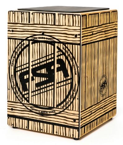 FSA Cajon Square Design Electric-Acoustic Dual output Hand Made in Brazil - CBN Music Warehouse
